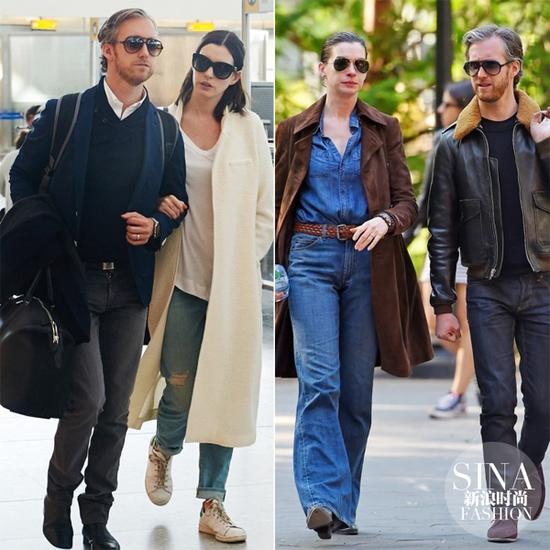 孕前海瑟薇跟老公出街，簡直就是穿搭范本