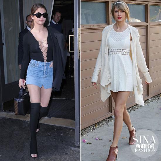 賽琳娜、霉霉示范魚嘴鞋