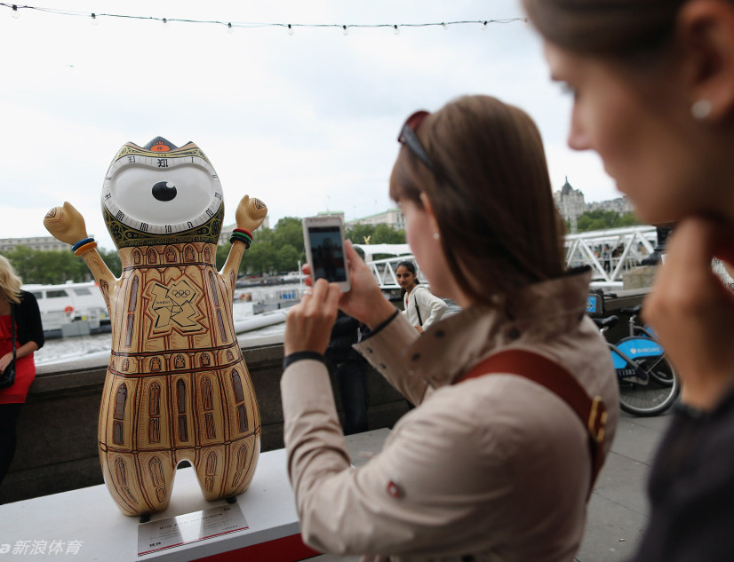 奧運吉祥物現身倫敦街頭