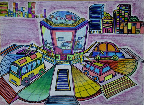 （工一小）袁嘉欣《智能洗車機(jī)》輔導(dǎo)教師：陳陽