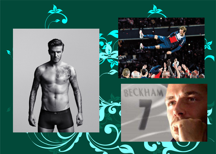 在小貝的最后一戰(zhàn)中，有女球迷含淚打出“再踢一年”的橫幅。也有人認為，貝克漢姆的“超級完美偶像”形象更像是好萊塢打造出來的，退役也像是一場秀。