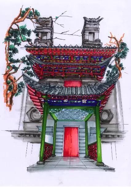 明艷的紅、生機(jī)的綠、深沉的藍(lán)、古樸的灰，足見(jiàn)博雅樓的獨(dú)特韻味。