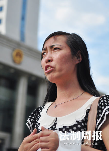 7月2日，唐慧在湖南省高院接受媒體采訪