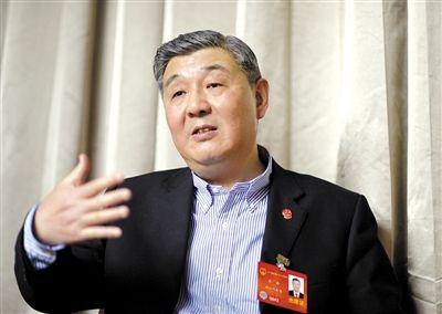 今年全國兩會期間，全國人大代表、浙江高院院長齊奇接受記者采訪。新京報記者 陳杰 攝