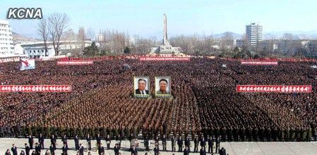 朝鮮民眾稱，朝鮮軍民“將在任意時期、對任意對象隨意實施無止境的正義打擊，一定實現(xiàn)民族的夙愿祖國統(tǒng)一大業(yè)”。
