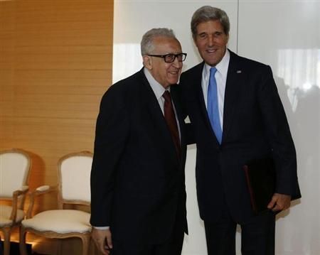 聯(lián)合國-阿盟敘利亞問題特使卜拉西米12日與克里進行會談。