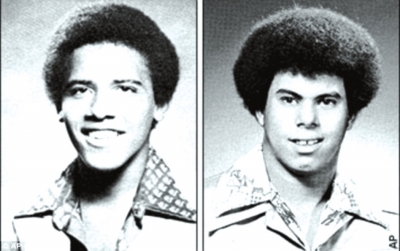 奧巴馬（左）與卡庫(kù)嘎瓦（右）高中紀(jì)念冊(cè)中的照片，當(dāng)時(shí)他們非常要好。