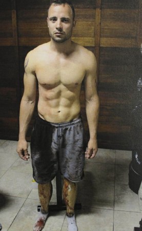 “刀鋒戰(zhàn)士”皮斯托瑞斯過失槍殺女友現(xiàn)場照片。