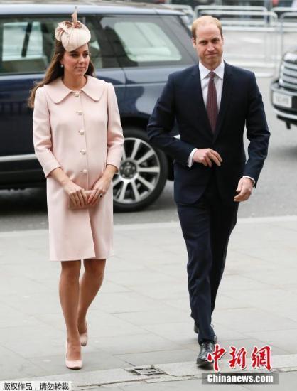 當?shù)貢r間2015年3月9日，英國倫敦，威斯敏斯特大教堂，英國皇室參加英聯(lián)邦紀念儀式。