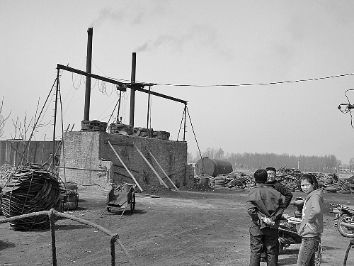 蔣村的小煉油廠。