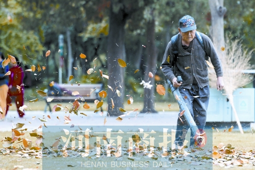 秋風(fēng)吹過，落葉滿地