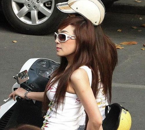 越南女孩的現(xiàn)代生活。