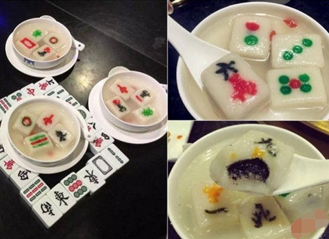 來(lái)碗清一色！火鍋店推出創(chuàng)意麻將湯圓