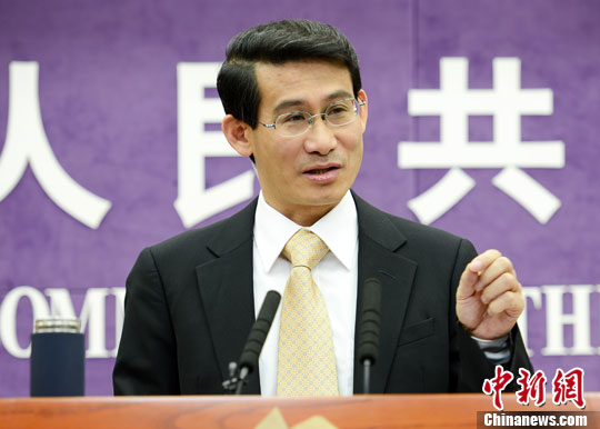 10月17日，中國商務部舉行例行發(fā)布會，介紹1-9月中國商務運行情況。圖為商務部新聞發(fā)言人沈丹陽。