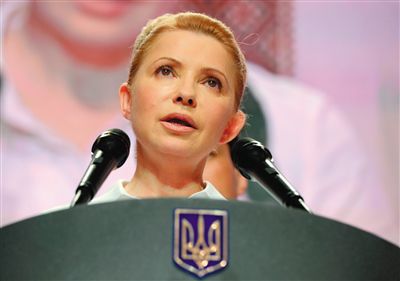 25日，在大選中得票率大幅落后的季莫申科舉行新聞發(fā)布會。