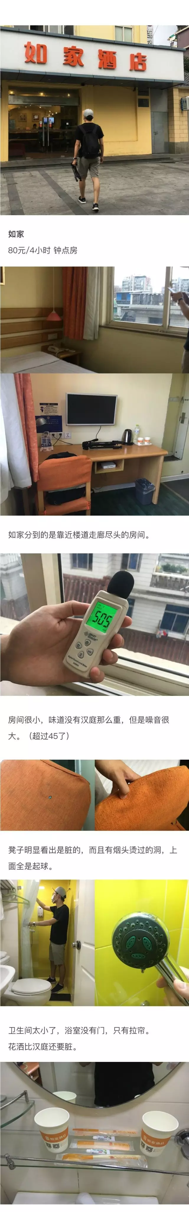 快捷酒店究竟有多臟？網(wǎng)友在7家酒店開房實測