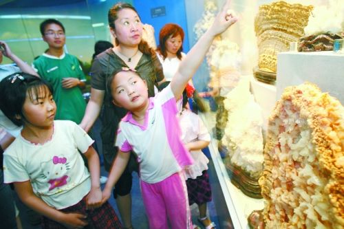 哇，地質(zhì)博物館里好多沒(méi)見(jiàn)過(guò)的啊！