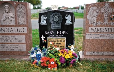 “希望寶寶”的墓碑。