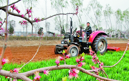 　　3月25日，武陟縣龍源辦事處東馬曲村村民正在田里耕作。時下正值春耕時節(jié)，武陟農(nóng)民紛紛抓住有利時機(jī)