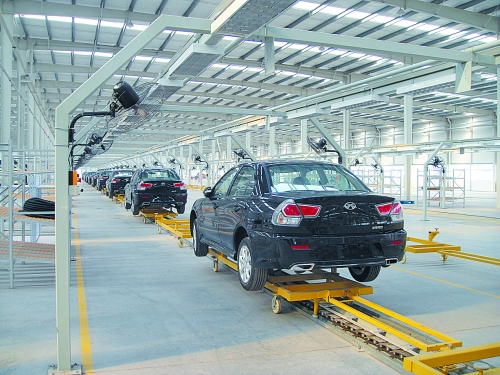 整齊劃一的電動(dòng)汽車(chē)