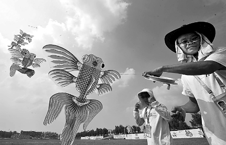 7月30日，第七屆全國農運會首項賽事——風箏比賽在南召縣開賽