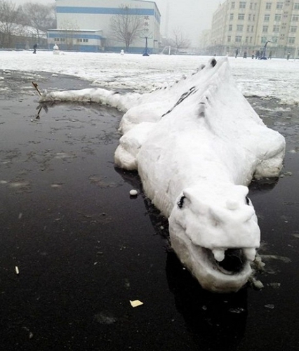 創(chuàng)意十足！日系列卡通雪人走紅