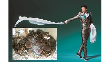 趙又廷穿蛇皮為公益慈善活動(dòng)拍照 趙又廷穿蛇皮為公益慈善活動(dòng)拍照