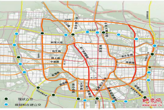 兩環(huán)十七放射景觀廊道建設(shè)。