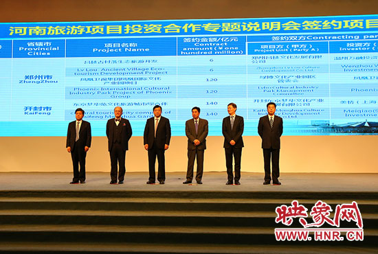 河南旅游項目投資合作專題說明會。