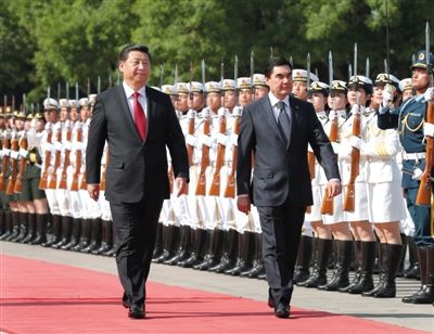 習(xí)近平會見土庫曼斯坦總統(tǒng)別爾德穆哈梅多夫