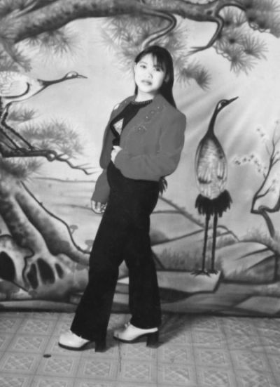 　錢家保存的錢仁鳳年輕時的照片。