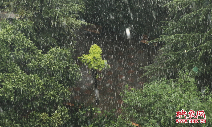 17時32分,鄭州強降雨,紫荊山附近的市民真切地感受到了什么叫大雨傾盆。