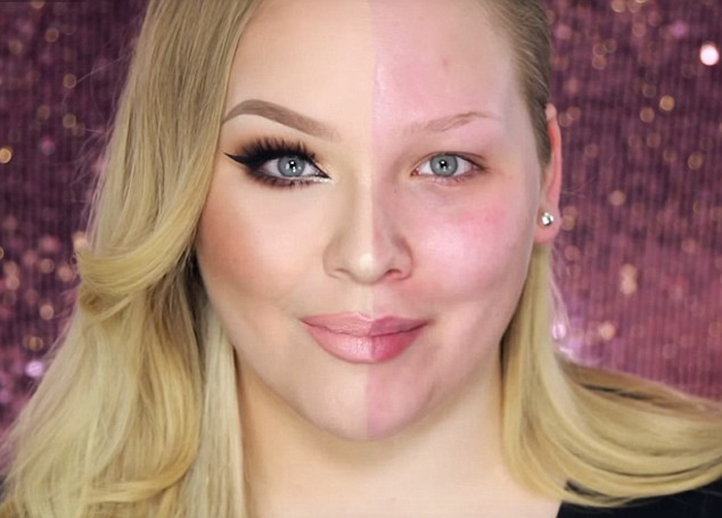 尼基左右臉的巨大差距讓網(wǎng)友驚呼看到了“化妝的神奇力量”。