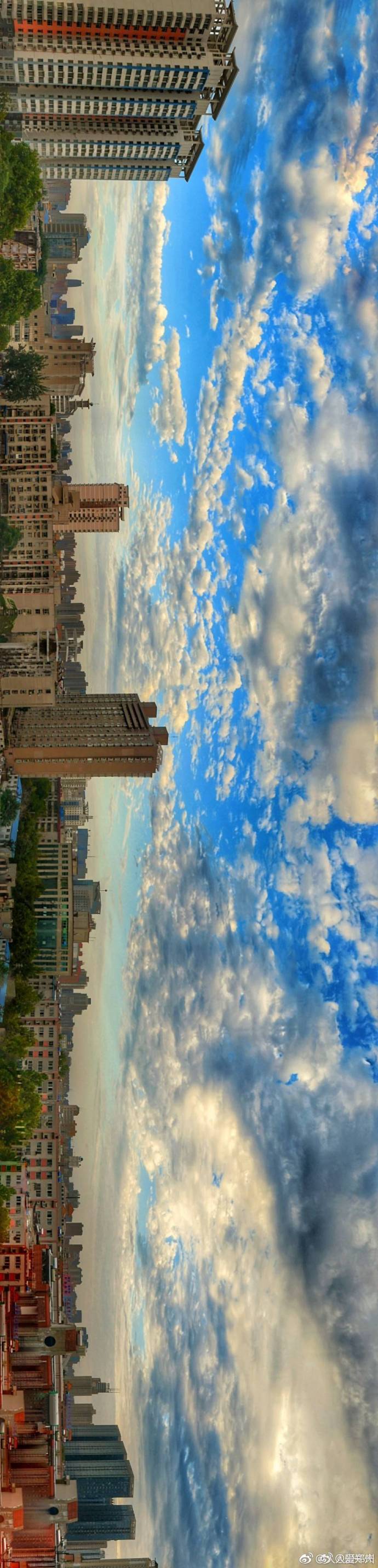 又被鄭州的藍天刷屏！隨便一拍就是手機壁紙