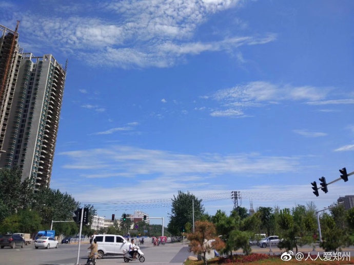 又被鄭州的藍天刷屏！隨便一拍就是手機壁紙