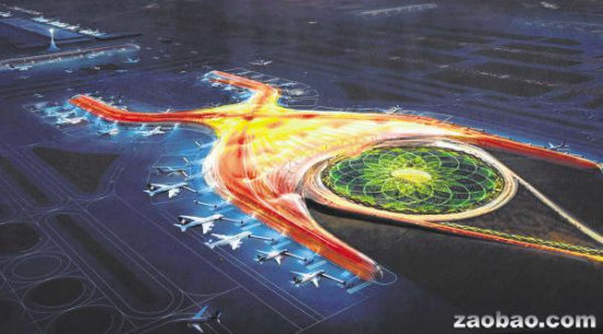 墨西哥將斥巨資建新機(jī)場形似蜘蛛設(shè)計(jì)超前(圖)