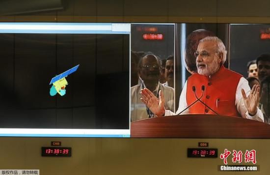 當(dāng)?shù)貢r(shí)間9月24日，經(jīng)過(guò)近300天的航行，印度“曼加里安”號(hào)火星探測(cè)器成為了抵達(dá)火星的首個(gè)亞洲國(guó)家的