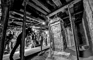 埃及首次向公眾開(kāi)放的古埃及法老圖坦卡蒙乳母之墓內(nèi)景。