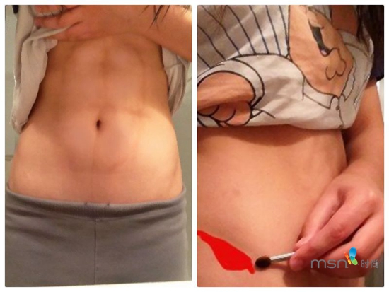 蔡依林 你的馬甲線“脫妝”了！