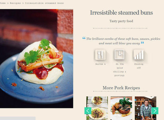 英國(guó)名廚奧利弗惹議，將臺(tái)灣刈包說(shuō)成韓國(guó)街頭小吃，引發(fā)網(wǎng)友紛紛在下面留言抗議。（圖／翻攝自jamieoliver.com）