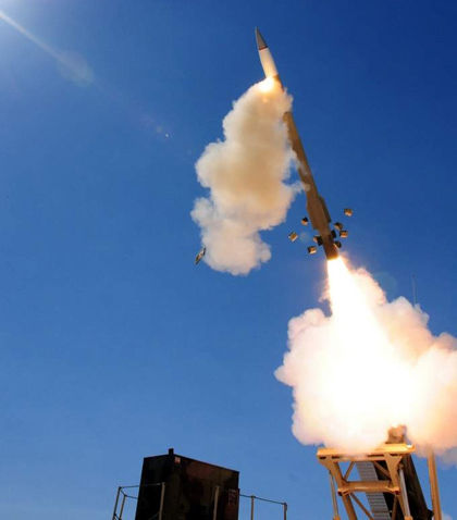 資料圖:美國愛國者-3導彈發(fā)射試驗 資料圖:美國愛國者-3導彈發(fā)射試驗