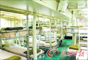 航母上的水兵宿舍。（資料圖片）
