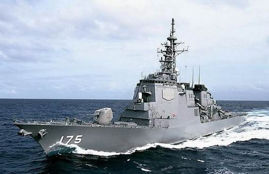 資料圖：日本宙斯盾級導(dǎo)彈驅(qū)逐艦妙高號(DD175)。