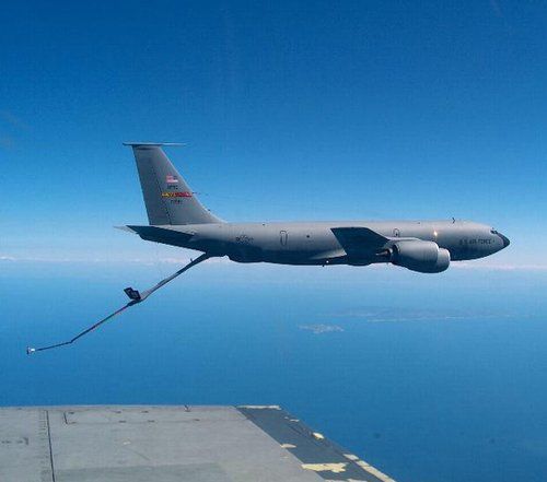 　資料圖：美軍KC-135加油機。