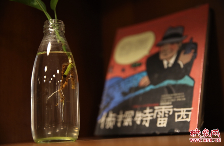 書(shū)店內(nèi)的裝飾。