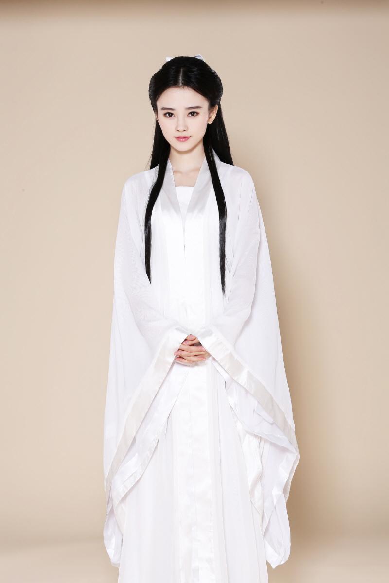 4000年第一美女鞠婧祎扮小龍女 白衣勝雪仙氣足