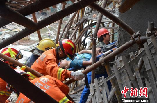 事故現(xiàn)場。丁強(qiáng) 攝